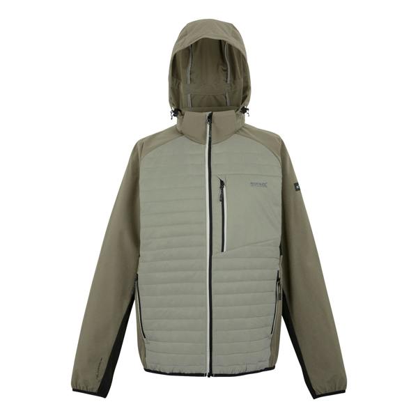 Regatta Mens Pro Hybrid II Jacket - Golden Sand/Treetop/Black - 
