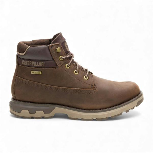 Caterpillar (CAT) Men's Pursue Dark Brown Leather Everyday Work Hiking Ankle Boots