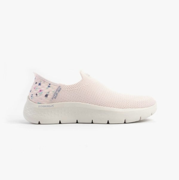 Skechers GO WALK FLEX - SUNSET ROSE Womens Trainers Light Pink