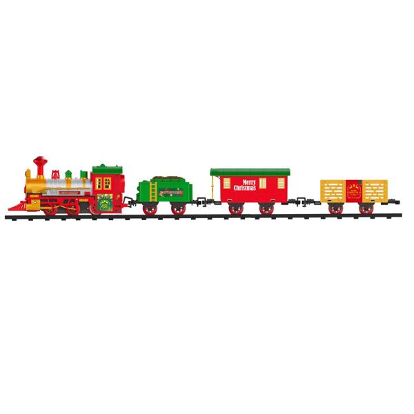 Rexco Deluxe Train Set Around Christmas Tree Track Toy Lights Musical Party Xmas Gift