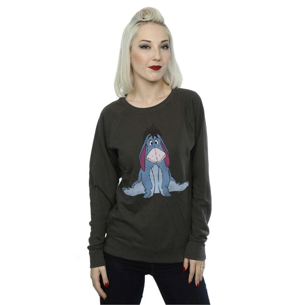 Disney Womens Winnie The Pooh Classic Eeyore Sweatshirt - Light Graphite