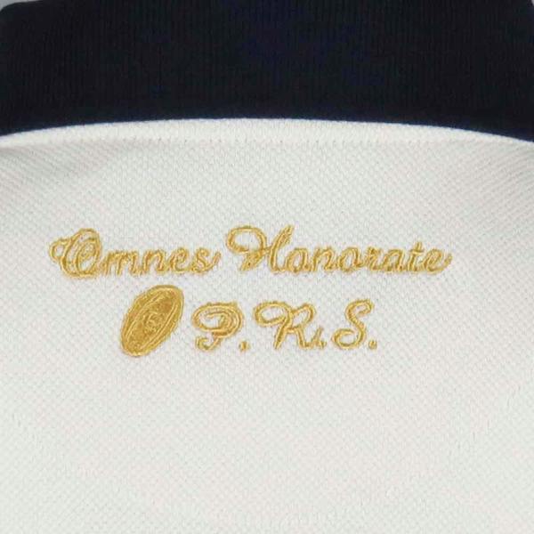 Ladies Rugby Polo Shirt Emily Valentine Vintage Ecru Neck