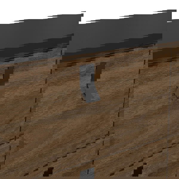 Furniture To Go Ry Double chest of drawers 6 drawers in Matt Black Walnut