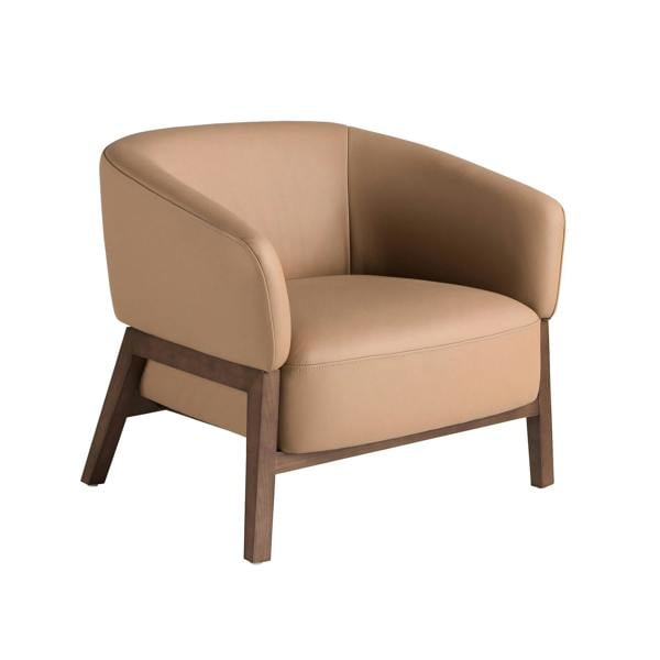 Angel Cerdá Brown Leather Armchair 5189