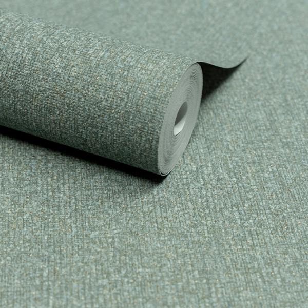 Grandeco Boutique Monroy Semi Plain Effect Luxury Weight Embossed Wallpaper,  Aqua Blue