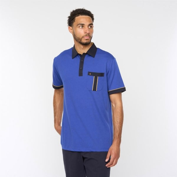 Gabicci G52X10 Mens Short Sleeve Plated Jersey Polo Shirt Gabicci Classic - THAMES