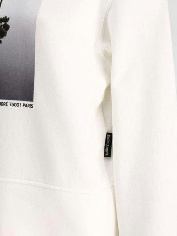 Palm Angels Mirage Fitted Hoodie White - Supplied FashionPalm Angels