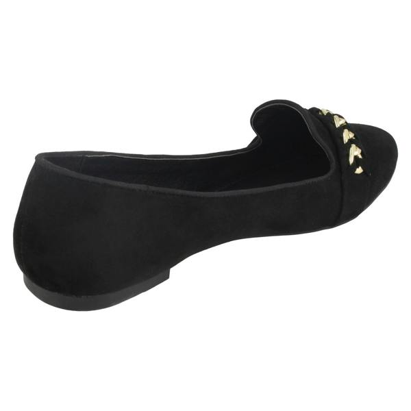 Spot On Ladies Spot On Chain Vamp Ballerinas