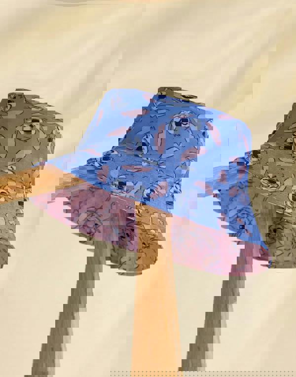 Disney Lilo and Stitch Girls Multicoloured Reversible Bucket Hat (One Size)