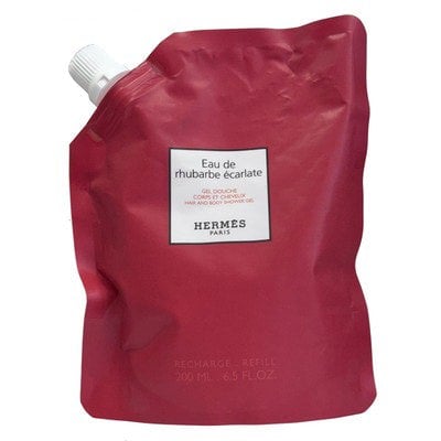Hermes Eau de Rhubarbe Ecarlate Hair & Body Shower Gel 200ml Refill Pouch