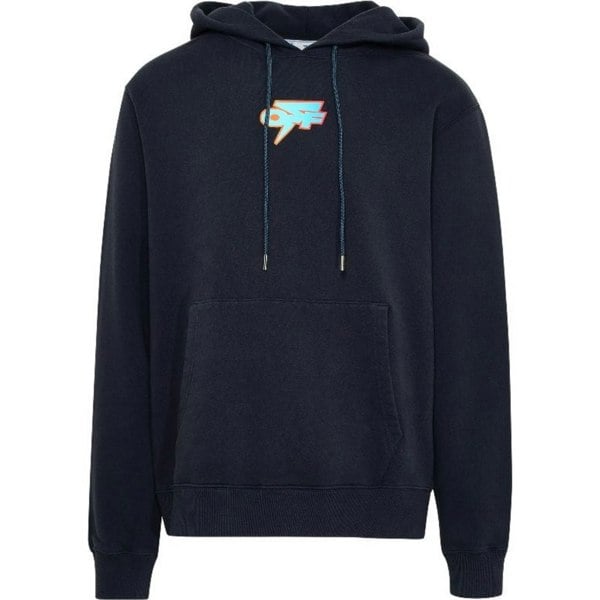 Off white navy hoodie sale