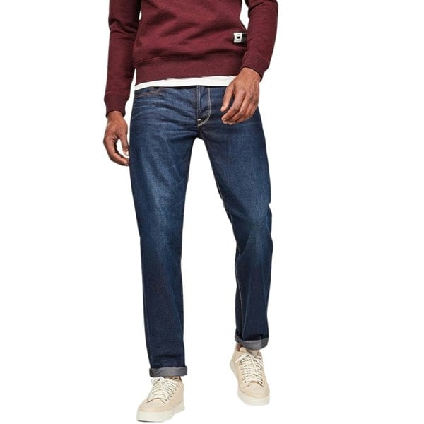 G-Star Dark Blue 3301 Loose Swash Denim Jeans