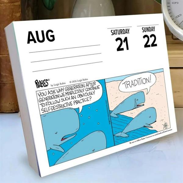 Rubes, Zoo in a Box Desk Calendar 2027, Desk Calendars, Day To View, Humour, Gift