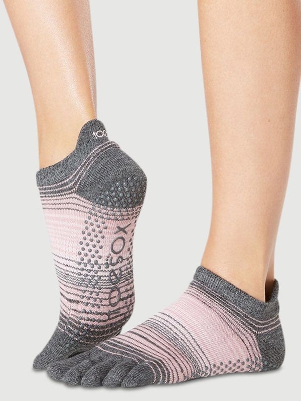 ToeSox Low Rise Full Toe Women's Yoga Grip Socks