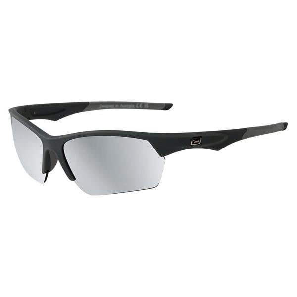 Dirty Dog TRACK - Satin Black with Silver Mirror Photochromic Lens