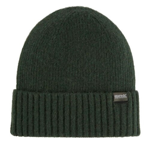 Regatta Womens Basic Ribbed Beanie - Dark Khaki - One Size - Dark Khaki - 44% Acrylic/26% Polyester/25% Nylon/5% Wool