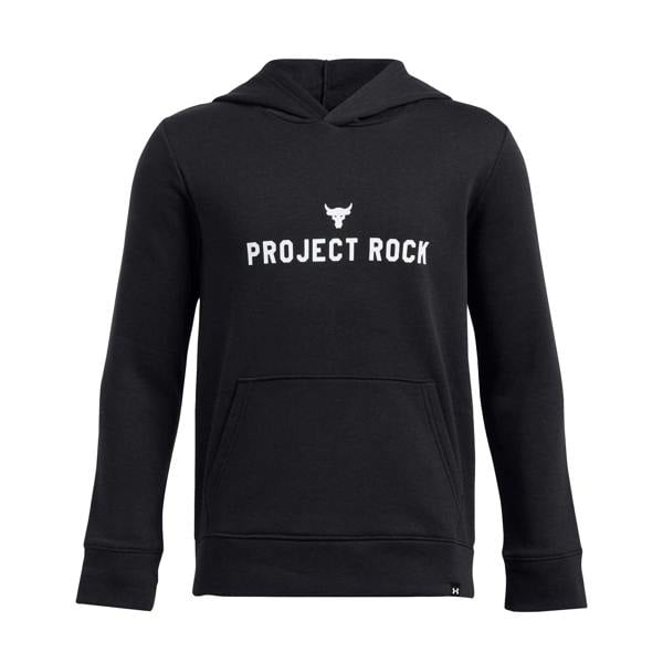 Under Armour Kids Project Rock Rival Hoodie - Black