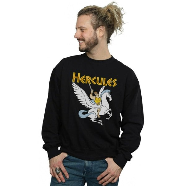 Disney Mens Hercules With Pegasus Sweatshirt - Black