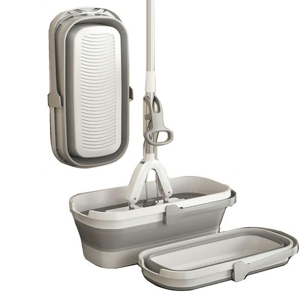 Gr8 Home PVA Sponge Mop Space Saving Folding Bucket Super Absorbent Floor Cleaning Set