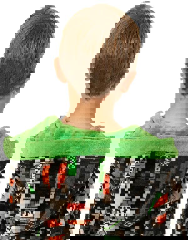 Minecraft Boys Multicoloured TNT Bathrobe
