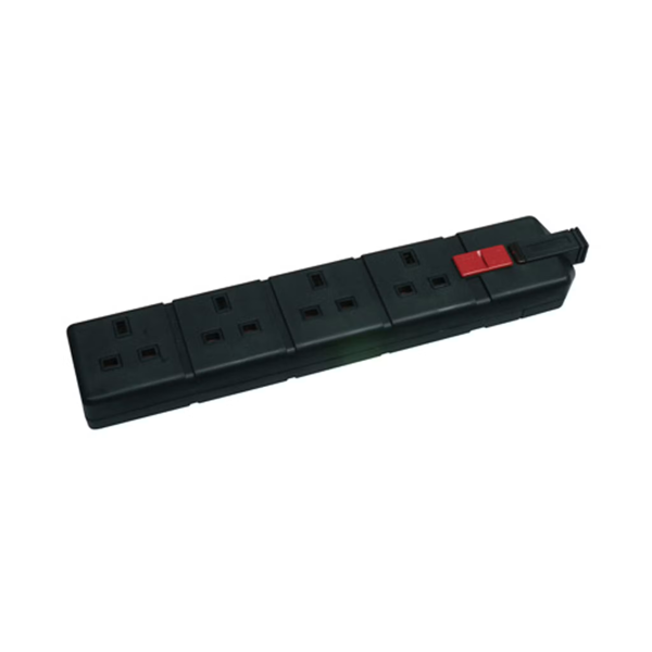 Axiom 4 Gang Rewirable Fused Trailing Socket