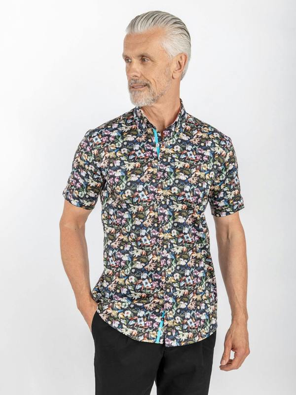 FLORAL SHORT SLEEVE SHIRT - Claudio Lugli Shirts