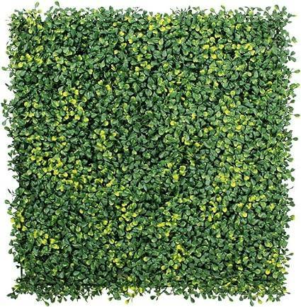 HYGRAD BUILT TO SURVIVE Artificial Boxwood Hedge Panels 50×50cm – Green Wall Screening, Pack of 12 | HYGRAD®