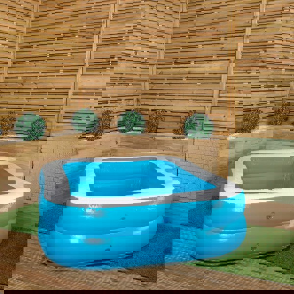 Samuel Alexander 2m x 1.5m Jumbo Rectangular Inflatable Family Paddling Pool
