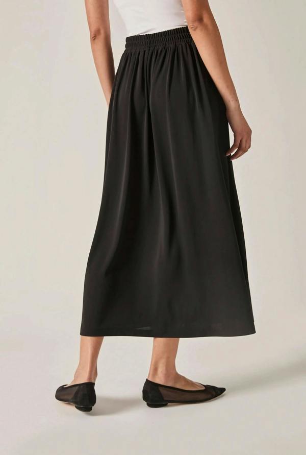 James Lakeland Black Jersey Midi Skirt