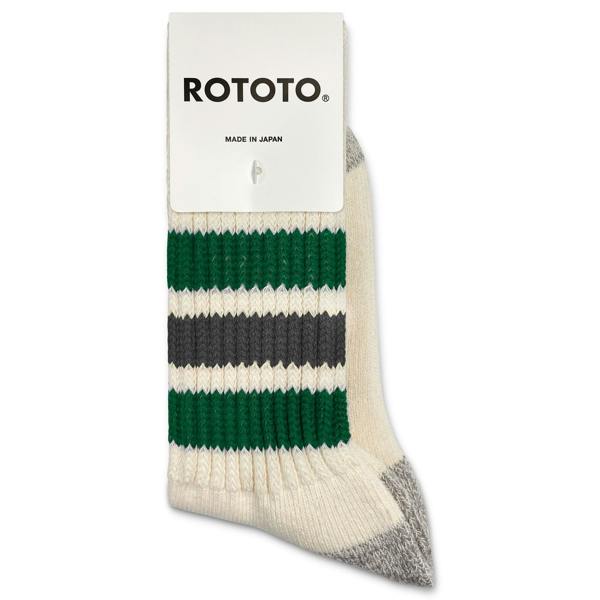 ROTOTO Coarse Ribbed Old School Crew Socks