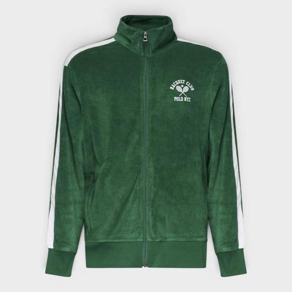 Ralph Lauren Polo Logo Embroidered Jacket Green White