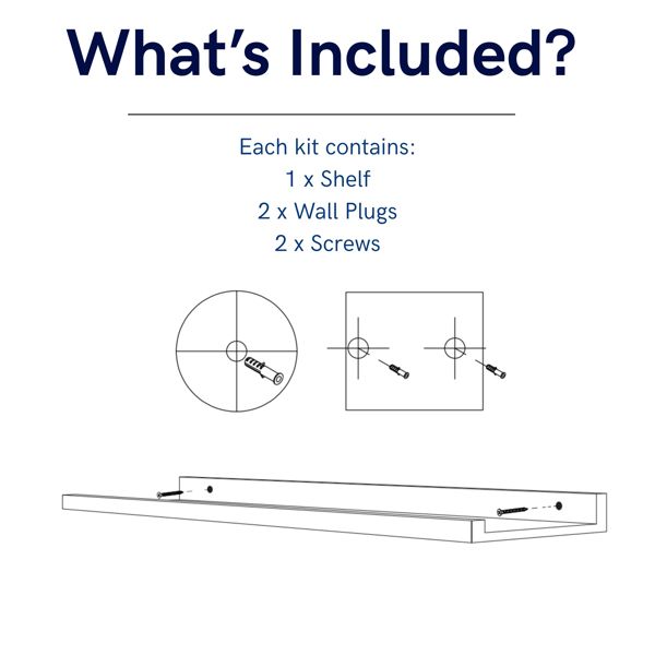 Core Products Dura Display Shelf Kit, Lipped Edge, Foiled Finish