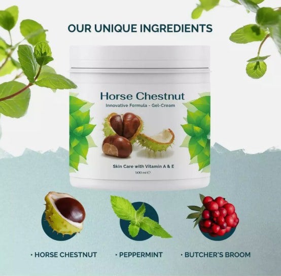 Generise Spider Veins + Varicose Veins Horse Chesnut Cream Gel - 500ml