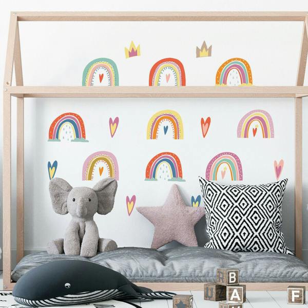 WALPLUS Colourful Hand drawn Rainbows | Modern Home Decor