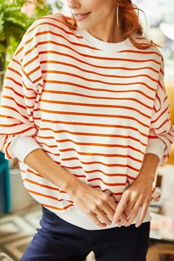 Hoxton Gal Basic Soft-Textured Oversized Sweatshirt