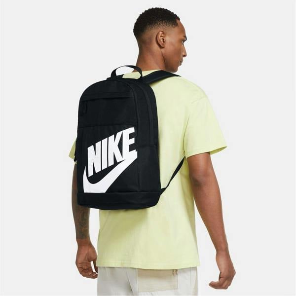 Nike Logo Polyester Backpack - Black/White - 