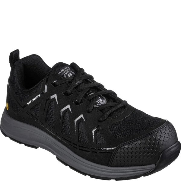 Skechers Mens Malad II Safety Trainers - Black