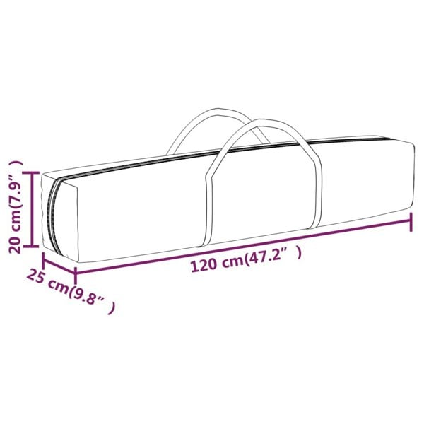 Berkfield Folding Party Tent Anthracite 2x2 m