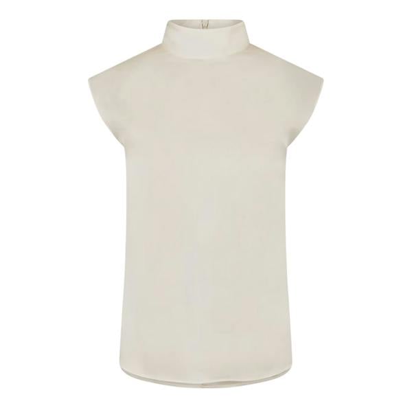 Boss Womens/Ladies Bidriz Mock Neck Blouse - White - 