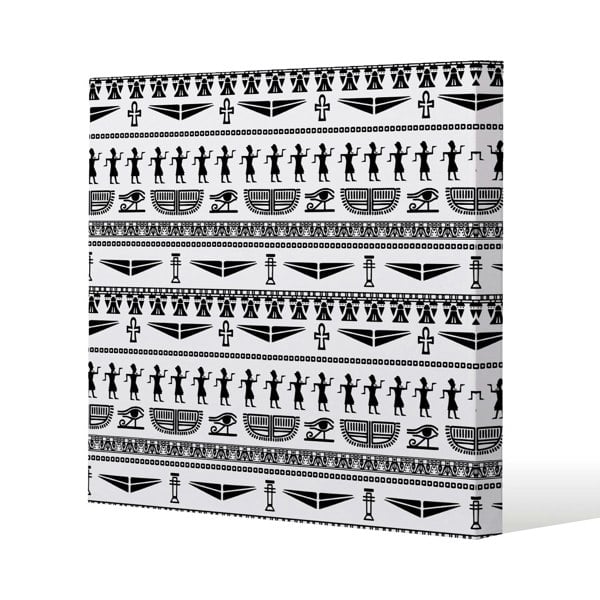 Benjamin Tate Design Tribal Egyptian art Slim Style Canvas Print  40x40cm , 15mm Slim Real wood.