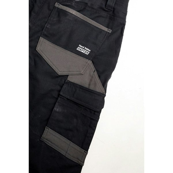 Hard Yakka Raptor Cuffed Cotton Women's Black Outdoor Trousers