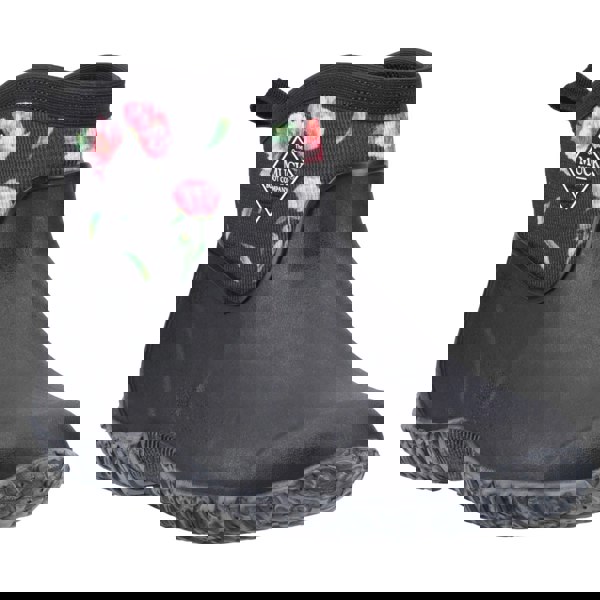 Muck Boots Muckster II Ankle Rubber Black/Roses Wellington Boots