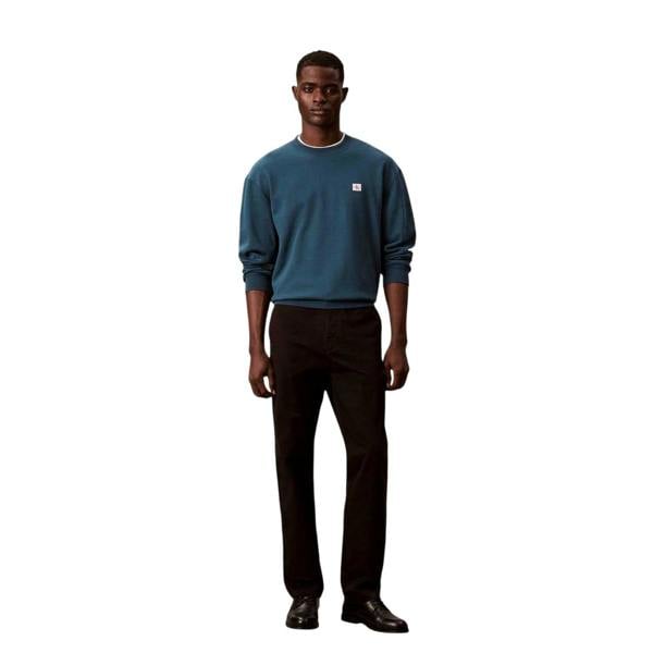 Calvin Klein Mens Woven Sweatshirt - Teal - 
