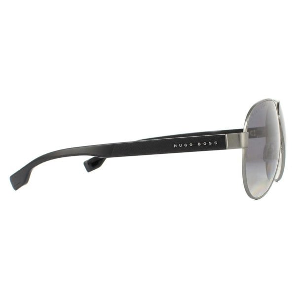 Hugo Boss Sunglasses BOSS 1241/S R80 WJ Matte Dark Ruthenium Grey Gradient Polarized