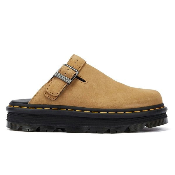 Dr. Martens Zebzag Mule EH Suede Savannah Tan Clogs