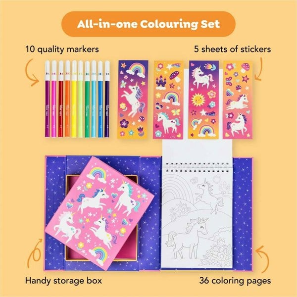 Tiger Tribe Colouring Set - Unicorn Magic