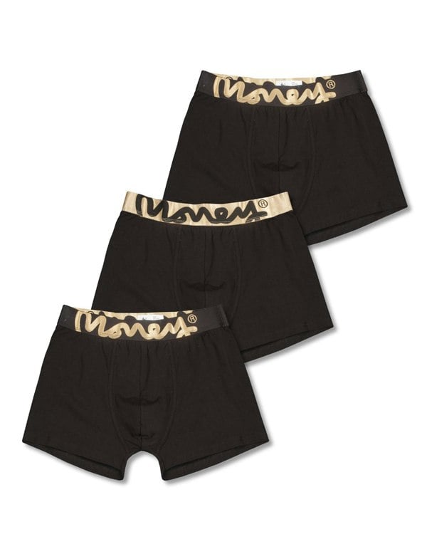 Money Gold Chop Boxers 3pk Black
