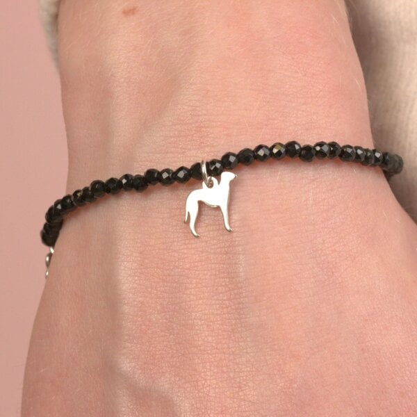 Mylee London Greyhound Silhouette Crystal Bracelet - Personalised