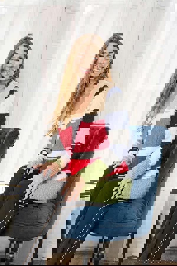 Mudflower Stripe Knit Cardigan