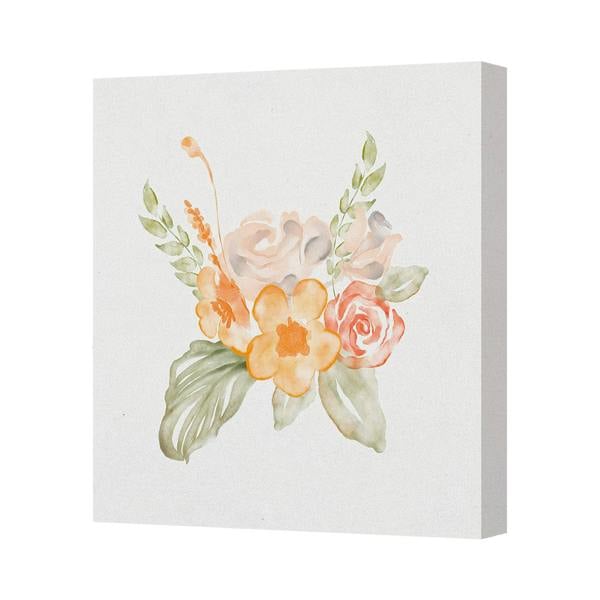 Benjamin Tate Design Floral Watercolor Canvas Wall Art Print Bouquet Home Decor